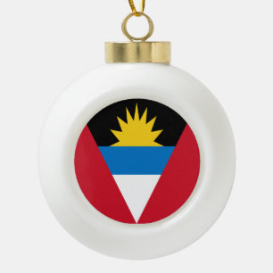 Boule En Céramique Drapeau d'Antigua-et-Barbuda