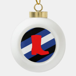 Boule En Céramique Drapeau de fierté de bottes