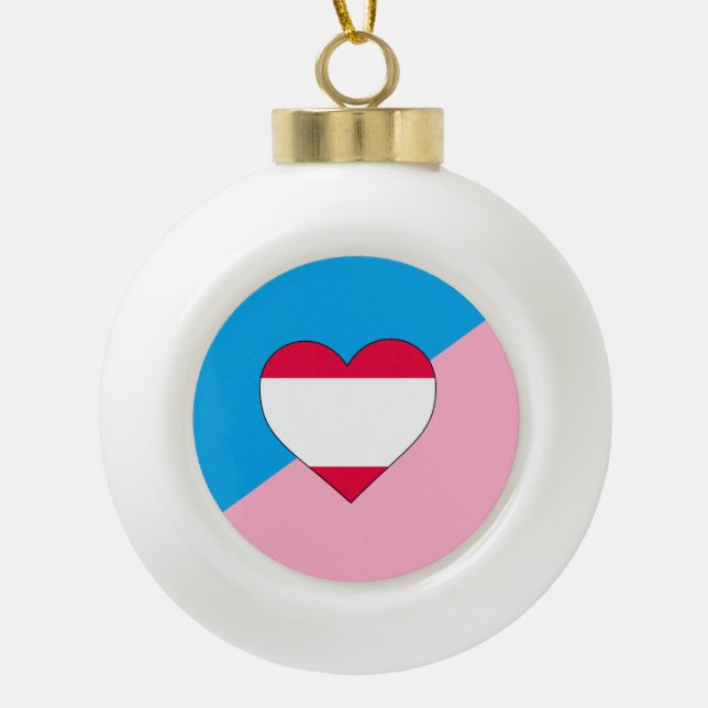 Boule En Céramique Drapeau de fierté de jeu d'âge (Devant)