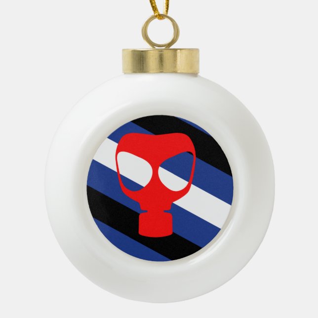 Boule En Céramique Drapeau de fierté de masque (Devant)