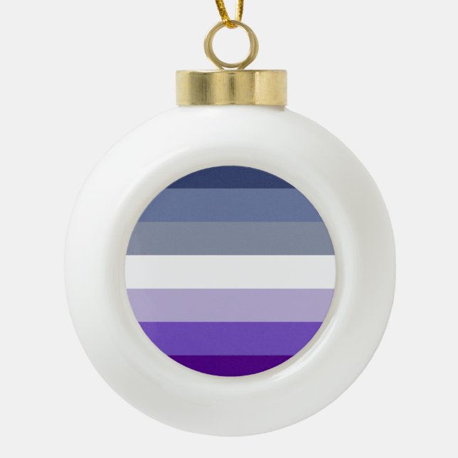 Boule En Céramique Drapeau de fierté lesbienne Butch (Devant)