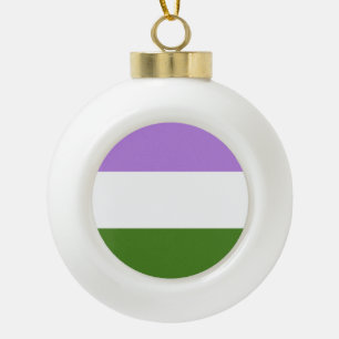 Boule En Céramique Drapeau de la fierté queer