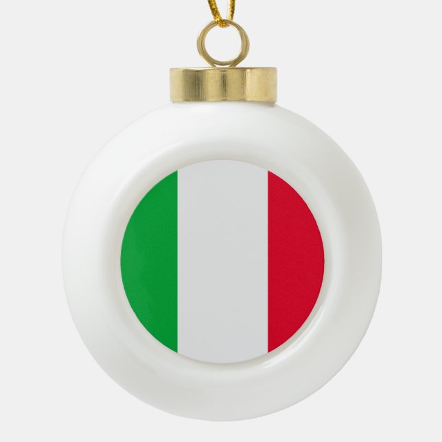 Boule En Céramique Drapeau de l'Italie (Devant)
