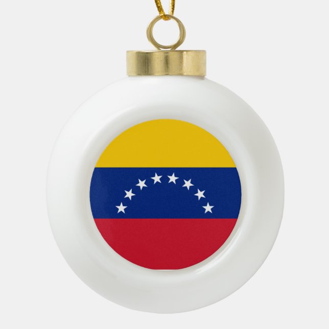 Boule En Céramique Drapeau du Venezuela (Devant)