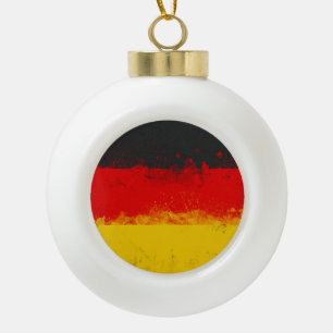 Boule En Céramique Drapeau peint Grunge de l'Allemagne