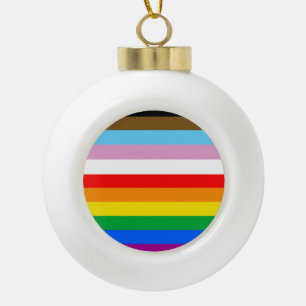 BOULE EN CÉRAMIQUE DRAPEAU PRIDE LGBTQ+ INCLUSIF