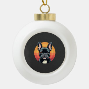 Boule En Céramique Drôles Vêtements Tenues Rétro Bouledogue Français