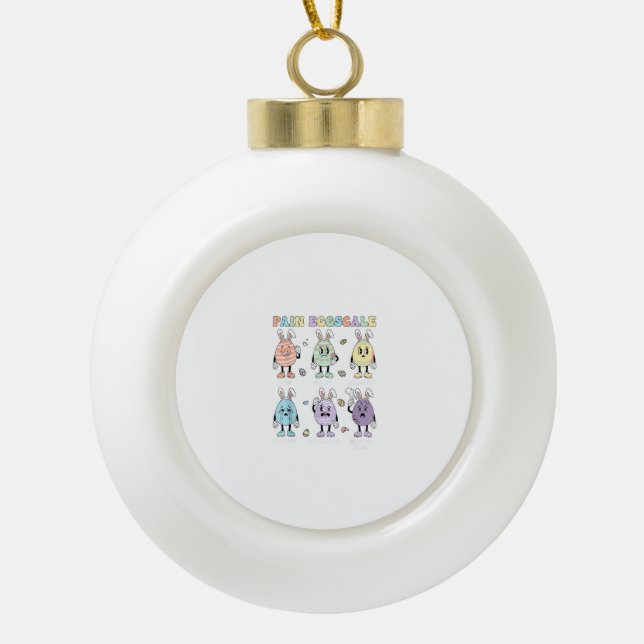 Boule En Céramique Échelle de douleur Cute Eggs infirmière triage éva (Devant)