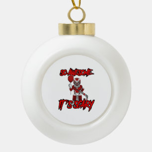 Boule En Céramique Effrayant Drôle Halloween Clown Hockey gardien