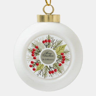 Boule En Céramique Elegant Editable Christmas/Holiday