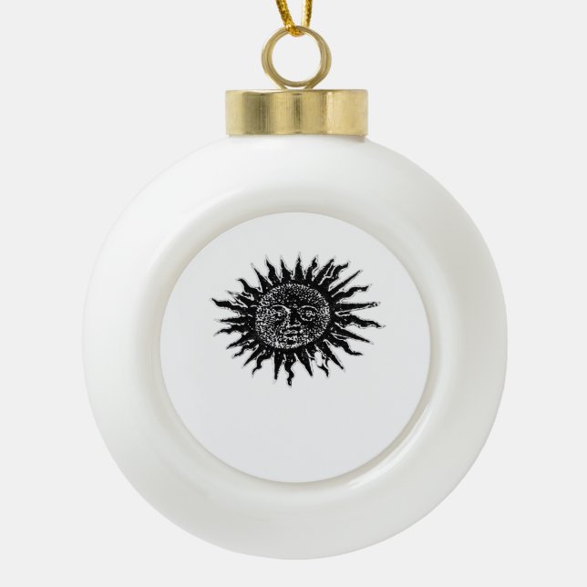 Boule En Céramique Engraving médiévales - Whimsigoth Aesthétique - Wh (Devant)