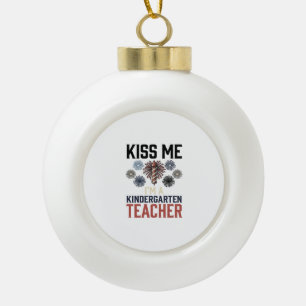 Boule En Céramique Enseignant de maternelle Feu d'artifice Vintage Sh
