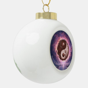 Boule En Céramique Équilibre au clair de lune – Yin Yang de la lumièr