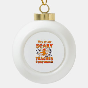 Boule En Céramique Est Costume d'enseignant effrayant Halloween Sorci