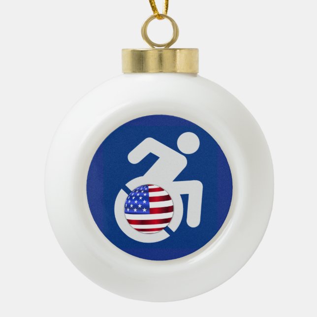 Boule En Céramique États-Unis handicapés (Devant)