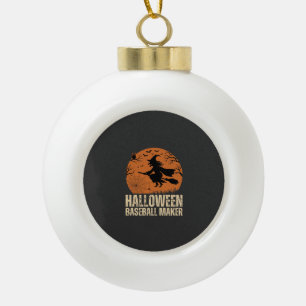 Boule En Céramique Fabricant de baseball Halloween Graphique de sorci