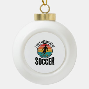 Boule En Céramique Facilement Distrait Par Le Football Design De T-Sh