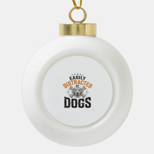 Boule En Céramique Facilement Distrait Par Les Chiens Design Vintage