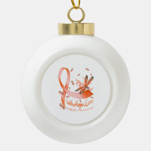Boule En Céramique Faith Hope Love MS Awareness Dragonfly