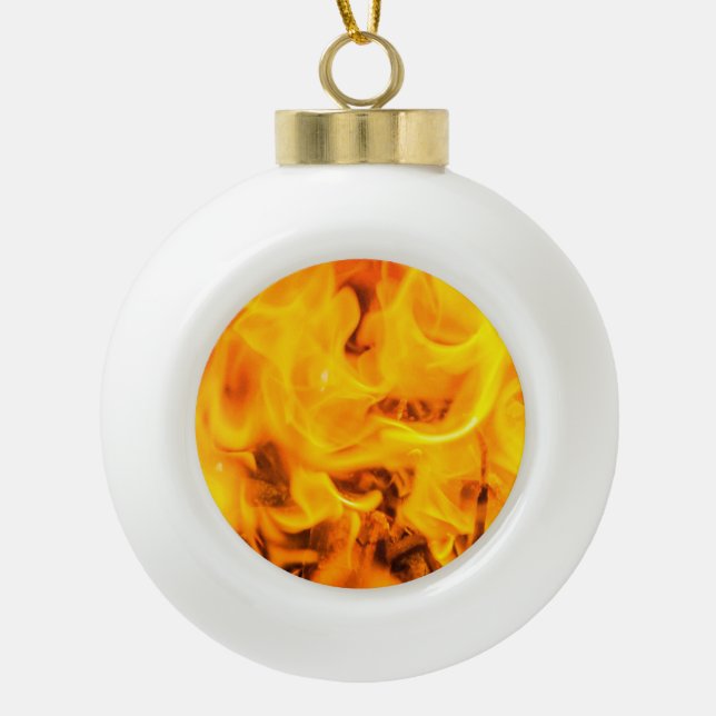 Boule En Céramique Feu et flammes (Devant)