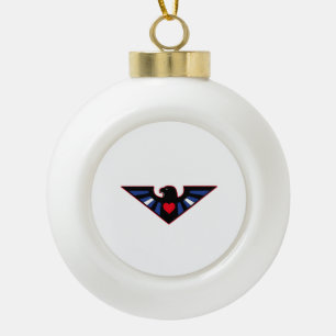 Boule En Céramique Fierté de l'aigle en cuir