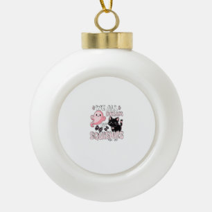 Boule En Céramique Filles Chat Rose Halloween Squishy Nous Rêvons Tou