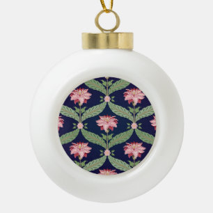 Boule En Céramique Fleurs d'Imaginaire : Motifs indiens foncés