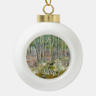 Boule En Céramique forêt hivernale