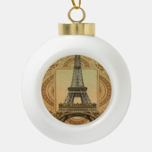 Boule En Céramique francais moderne vintage paris tour eiffel
