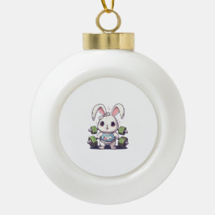 Boule En Céramique Funny Gym Workout Bunny Fitness Studio Rabbit Card