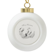 Garden Bird & Flower - Vintage Winter Holidays