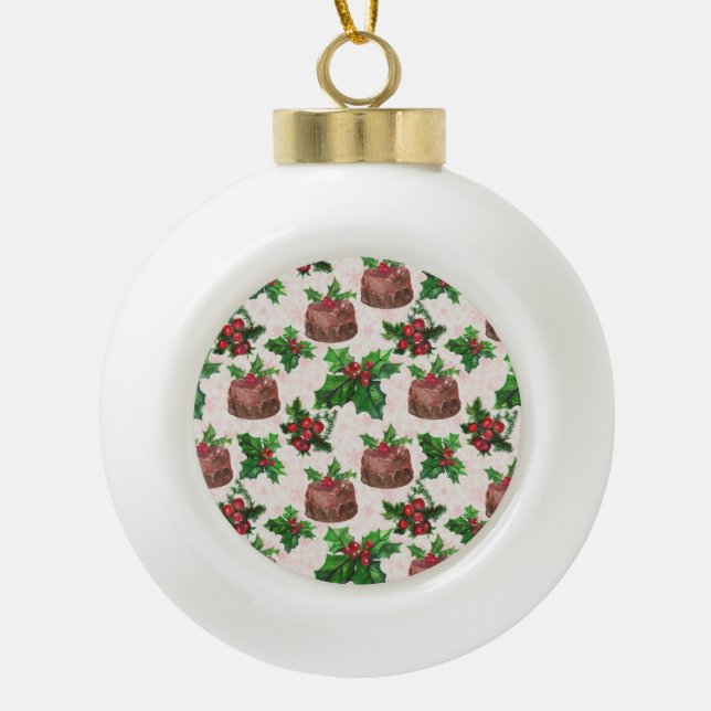 Boule En Céramique gâteau de Noël (Devant)