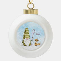 Gnome de vacances et Fox personnalisé année Keepsa