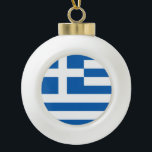 Boule En Céramique Grèce Drapeau du patriotisme grec<br><div class="desc">Drapeau de la Grèce produits pour les patriotes grecs.</div>