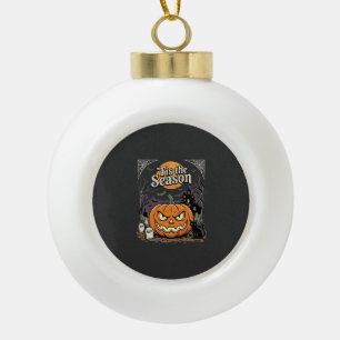 Boule En Céramique Halloween C'est la Saison Design de Chat Citrouill