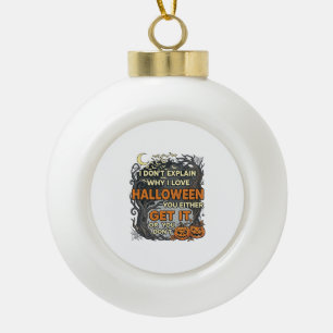 Boule En Céramique Halloween Obtenez-le Arbre Épouvantable Citrouille