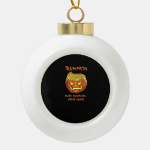 Boule En Céramique Halloween Trumpkin Classic drôle