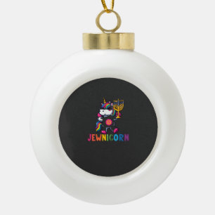 Boule En Céramique Hanukkah Dabbing Licorne Jewnicorn Chanukah Juif