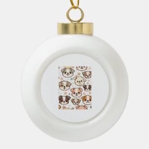 Boule En Céramique Happy mignon Motif Puppies