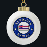Boule En Céramique Honolulu Hawaii<br><div class="desc">Honolulu Hawaii</div>