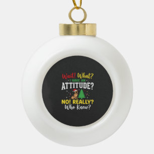 Boule En Céramique Humeur de chien de Noël Humour