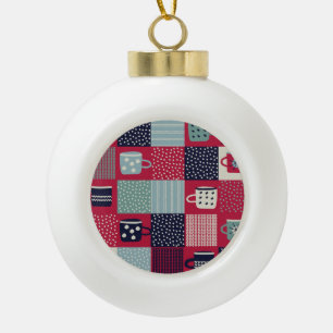 Boule En Céramique Hygge scandinave : Mélange Motif rustique