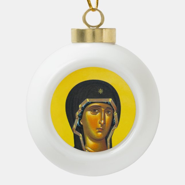 Boule En Céramique Icône orthodoxe antique (Devant)