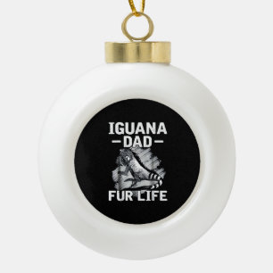Boule En Céramique Iguana papa fourrure vie