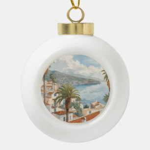 Boule En Céramique Îles Baléares Voyage Vintage Français