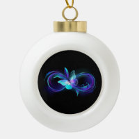 Infinité brillante avec papillon magique