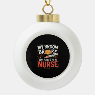 Boule En Céramique Infirmière Drôle Halloween Infirmière Essentiel T-