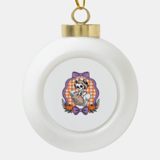 Boule En Céramique Infirmière squelette vintage et bébé � Cute Hallow