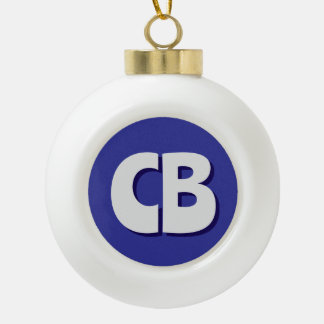 Boule En Céramique Initiales minimalistes Monogrammes professionnels