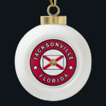 Boule En Céramique Jacksonville Floride<br><div class="desc">Jacksonville Floride</div>